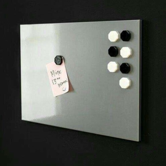 Vintage IKEA Spontan Hanging Black Steel magnetic Board 65 cm X 45 cm - Picture 10 of 10